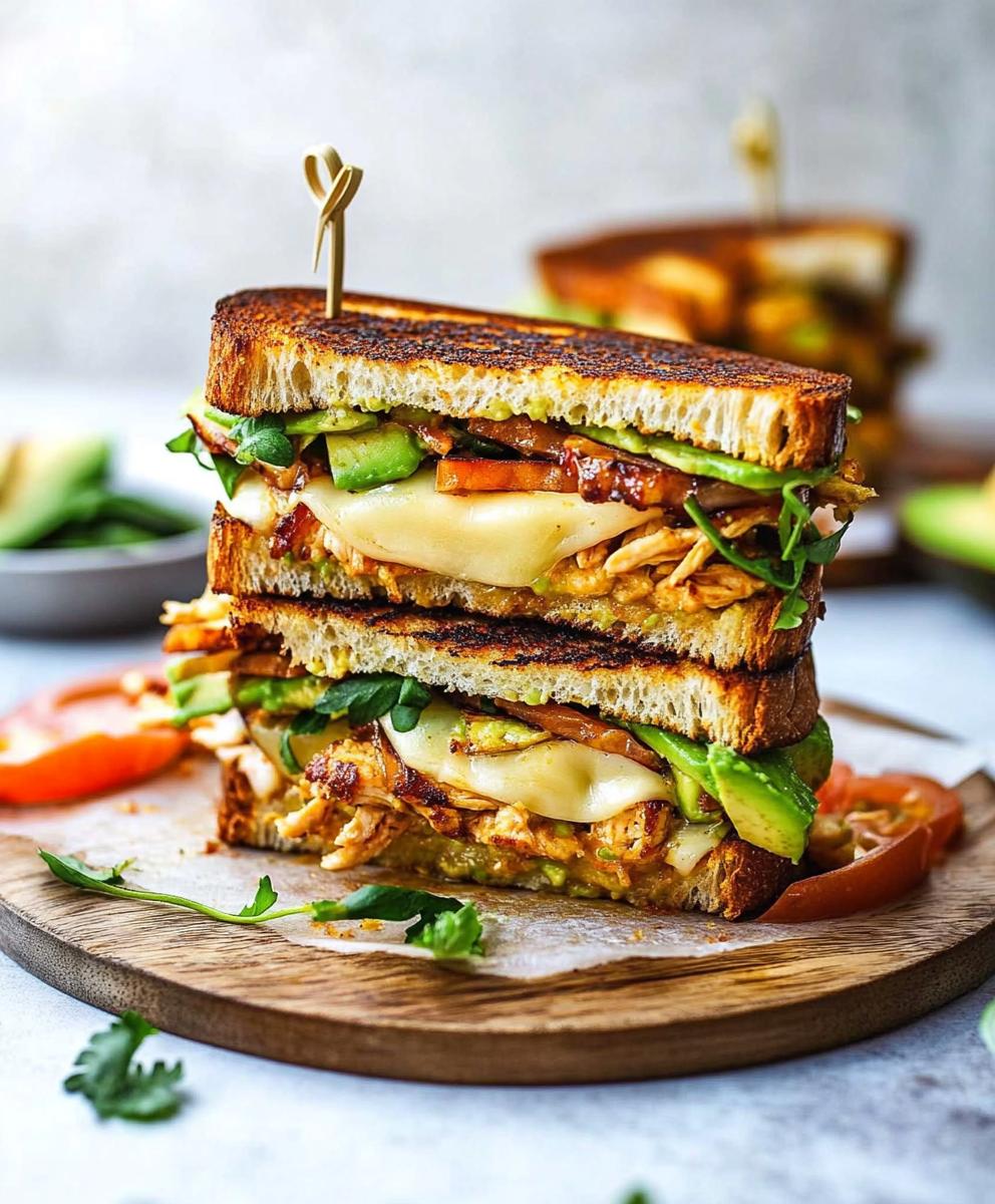 Chicken Avocado Melt Sandwich Recipe