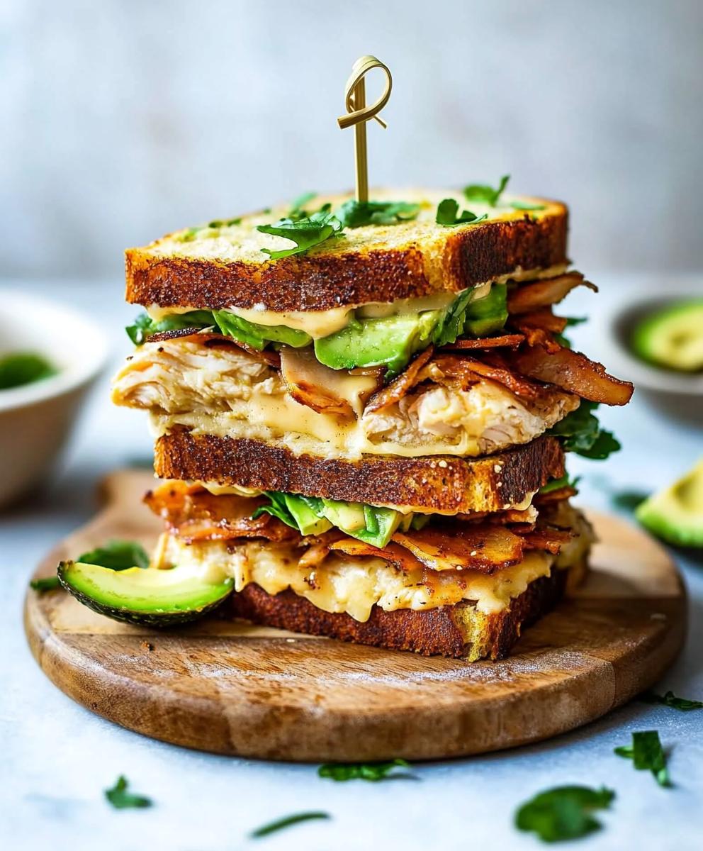 Chicken Avocado Melt Sandwich Recipe