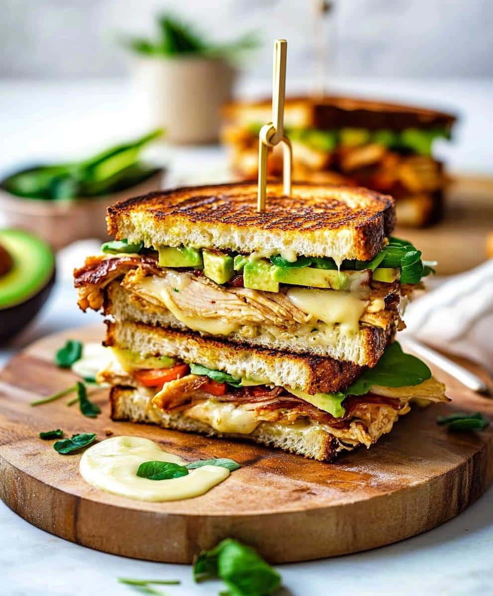 Chicken Avocado Melt Sandwich Recipe