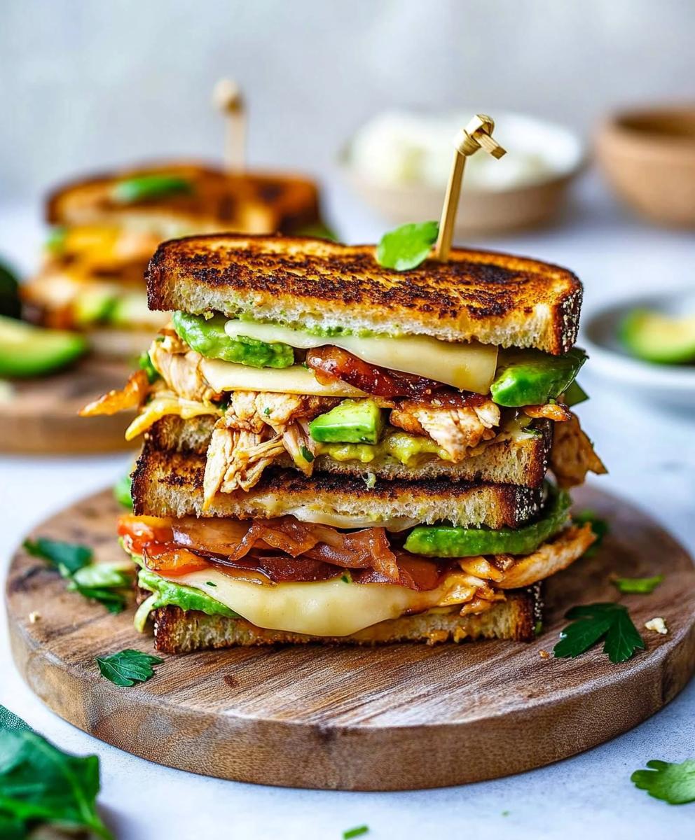 Chicken Avocado Melt Sandwich Recipe