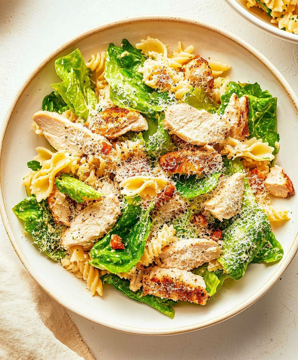 Chicken Caesar Pasta Salad Recipe