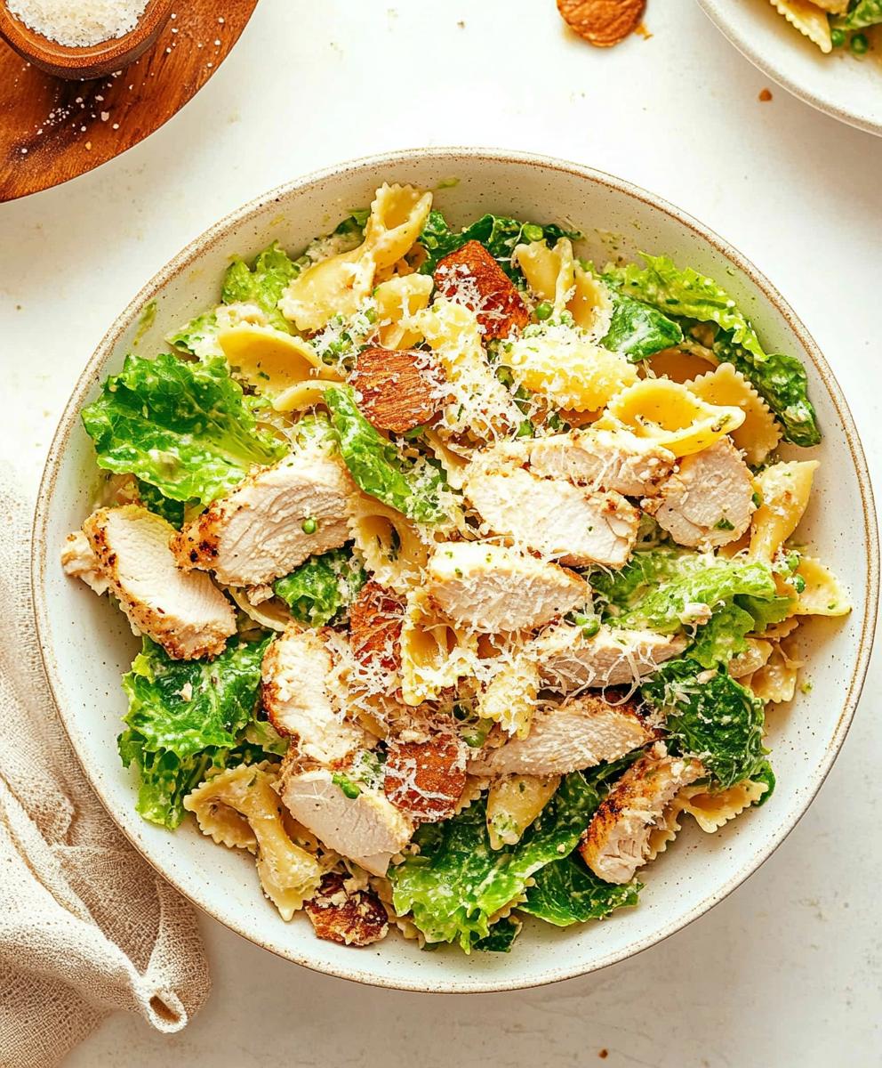 Chicken Caesar Pasta Salad Recipe