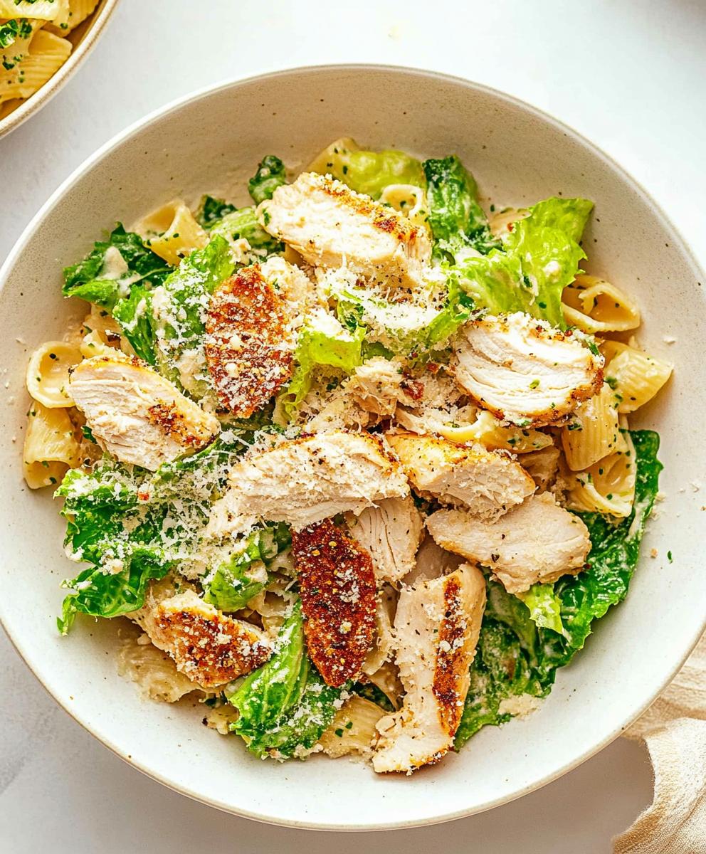 Chicken Caesar Pasta Salad Recipe