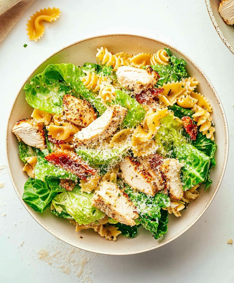 Chicken Caesar Pasta Salad Recipe