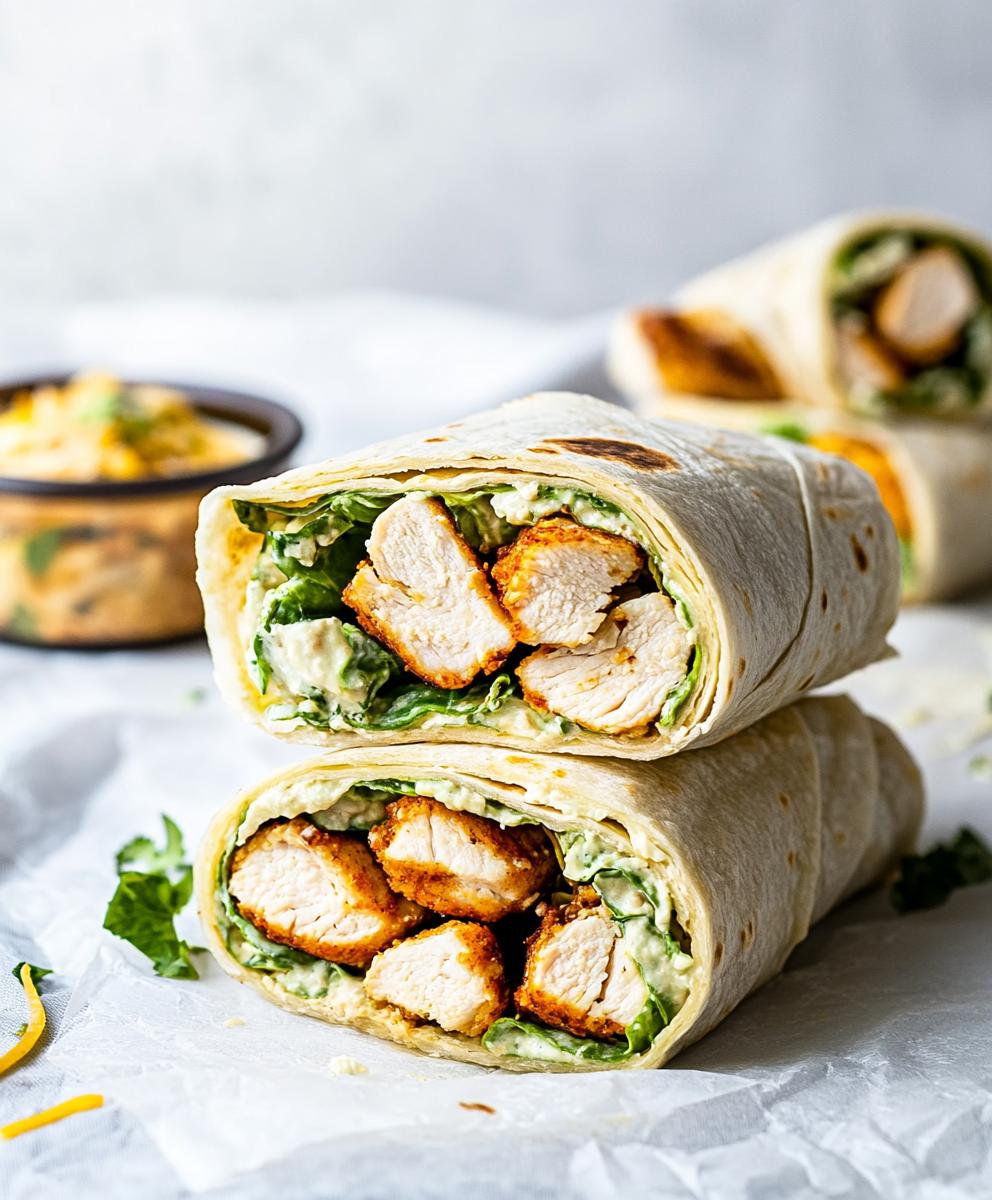 Chicken Caesar Wraps Recipe