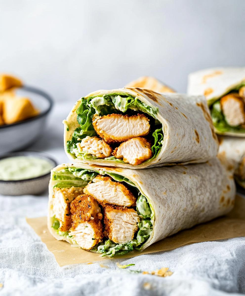 Chicken Caesar Wraps Recipe