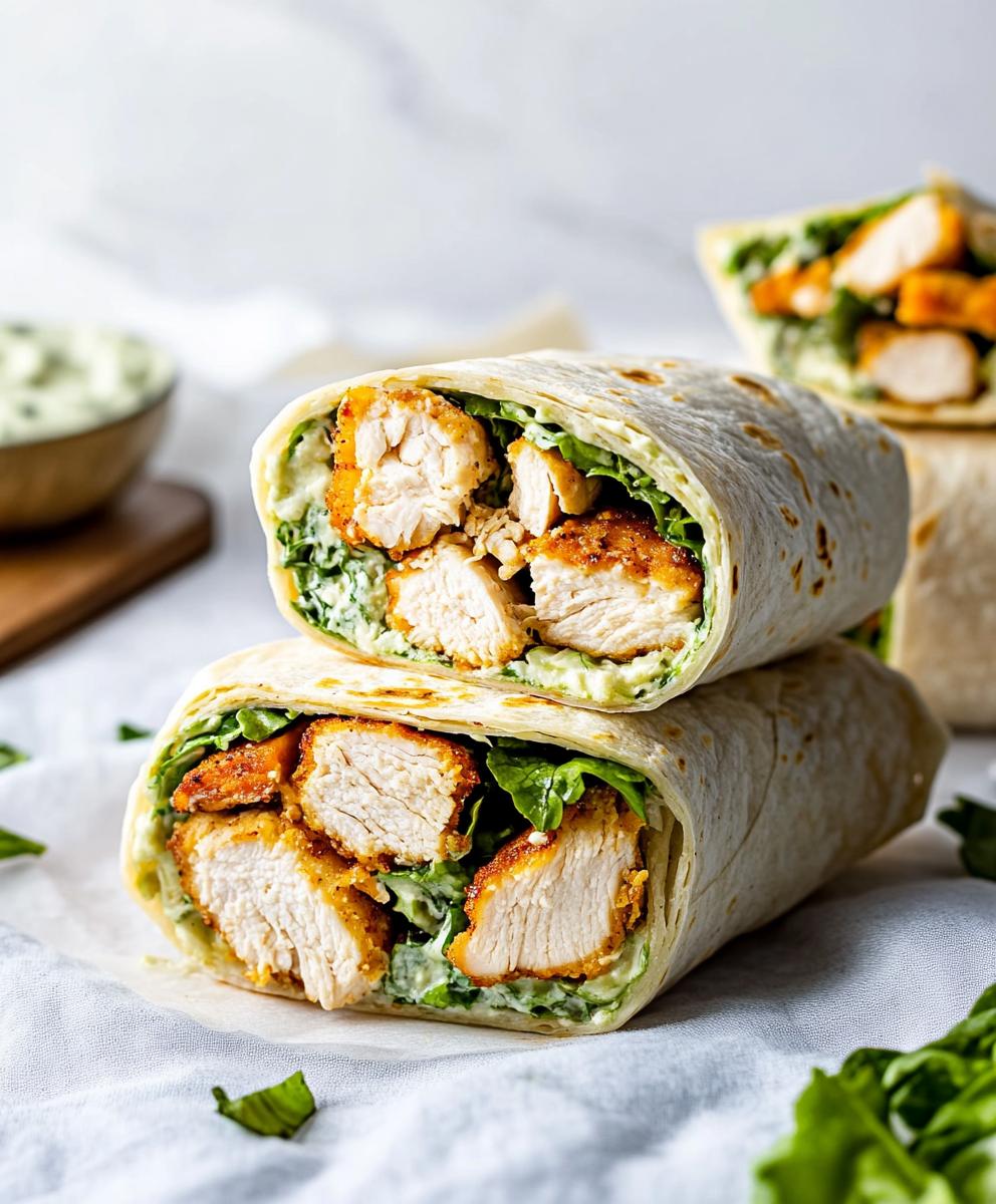 Chicken Caesar Wraps Recipe