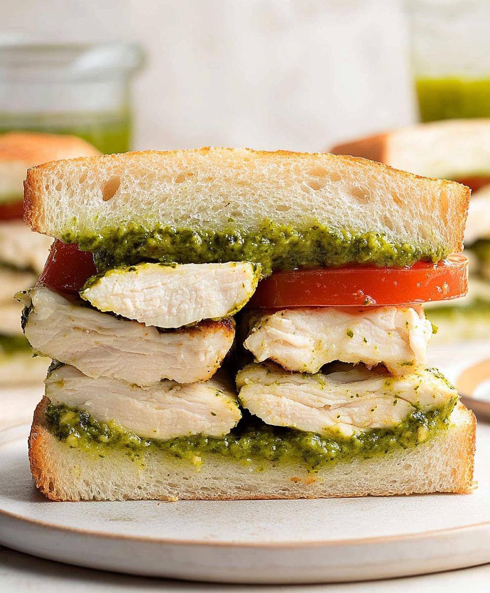 Chicken Pesto Sandwich Recipe