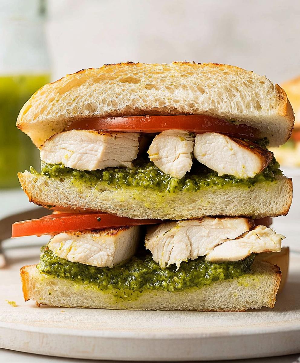 Chicken Pesto Sandwich Recipe
