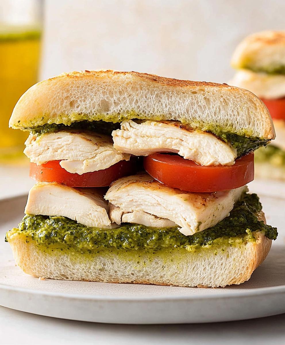 Chicken Pesto Sandwich Recipe