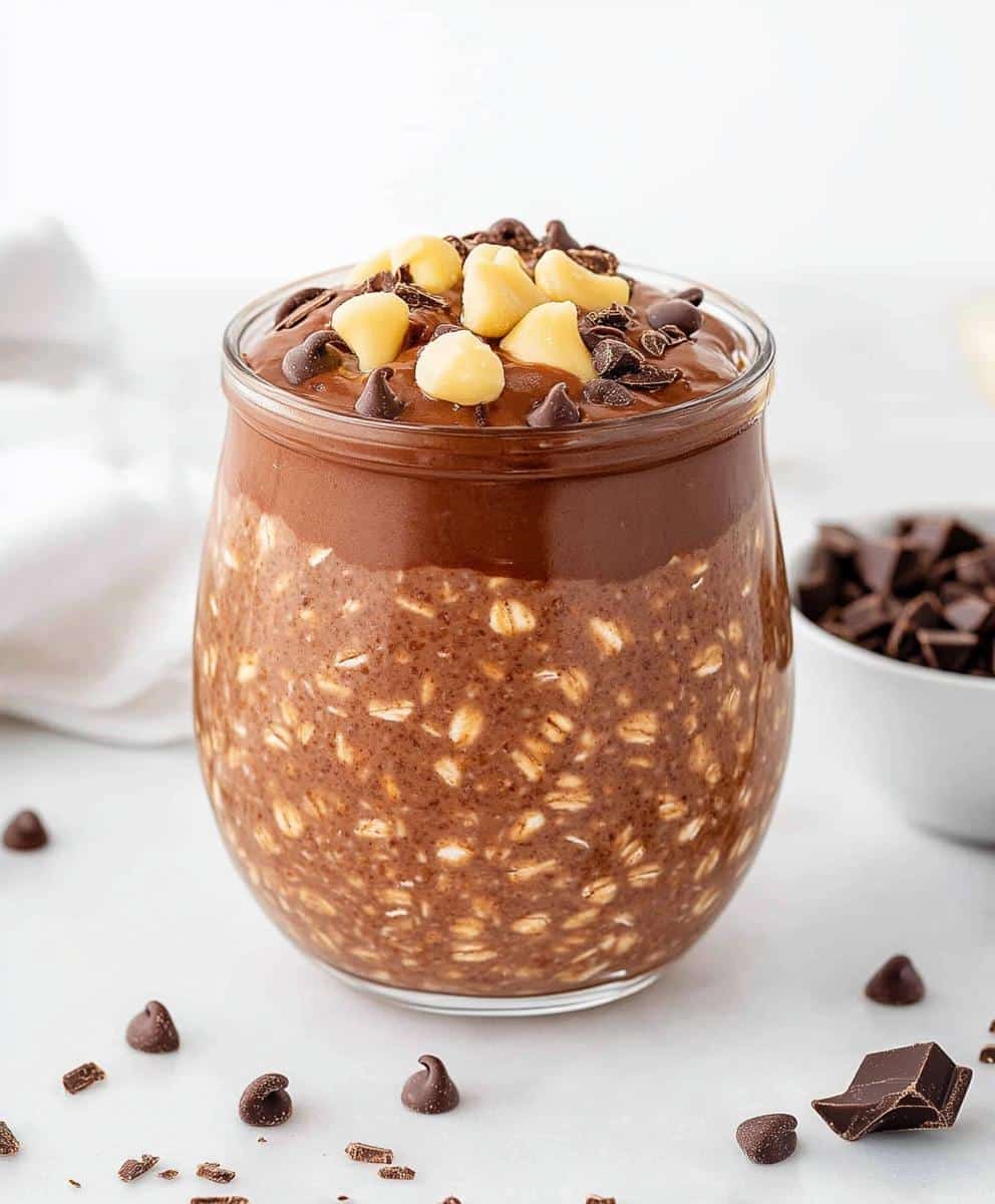 Chocolate Protein Overnight Oats Recipe