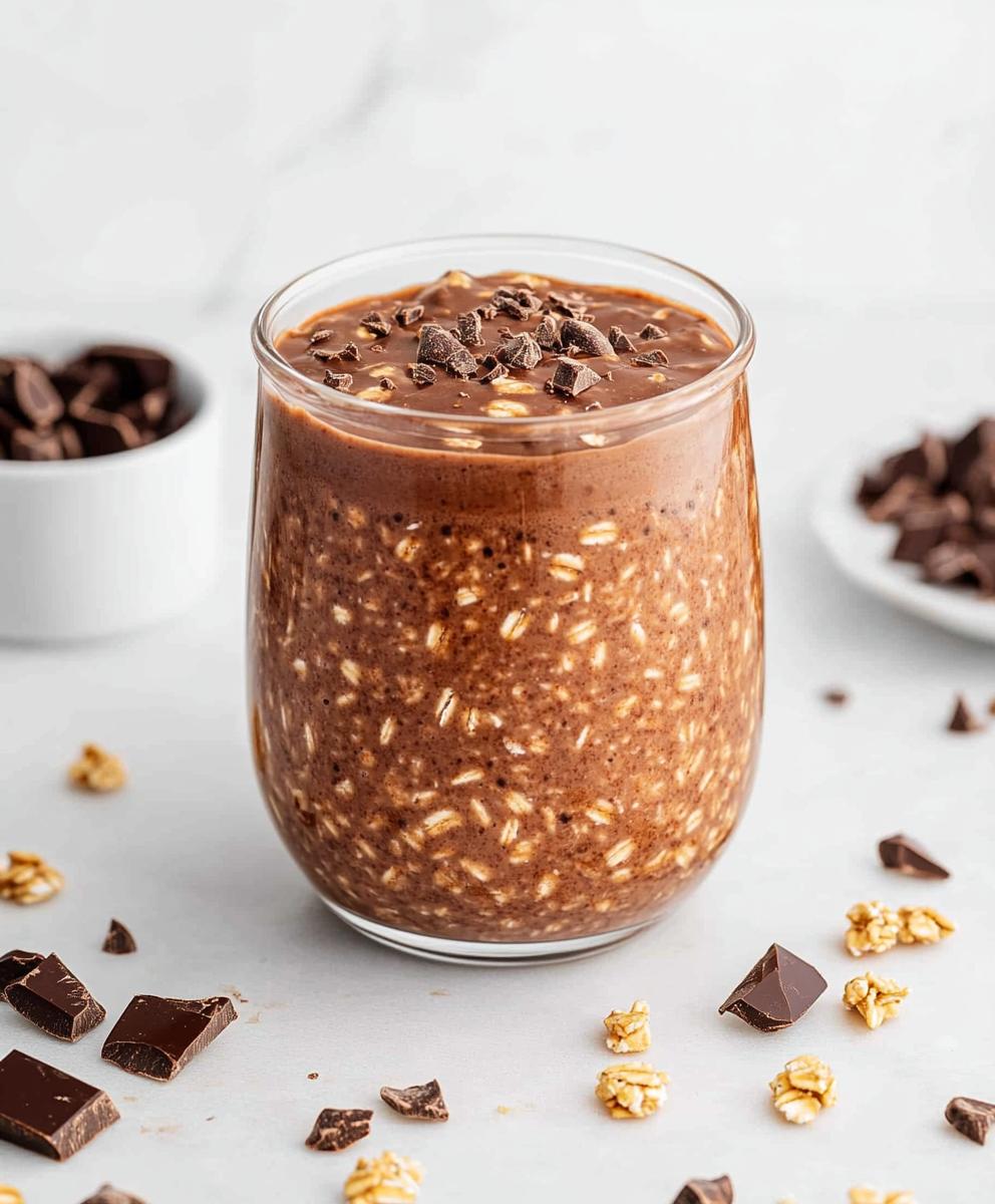 Chocolate Protein Overnight Oats Recipe
