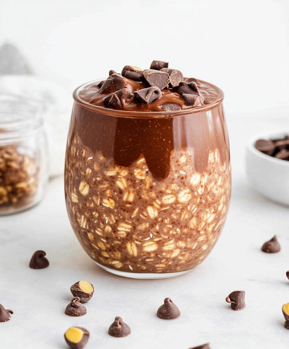 Chocolate Protein Overnight Oats Recipe