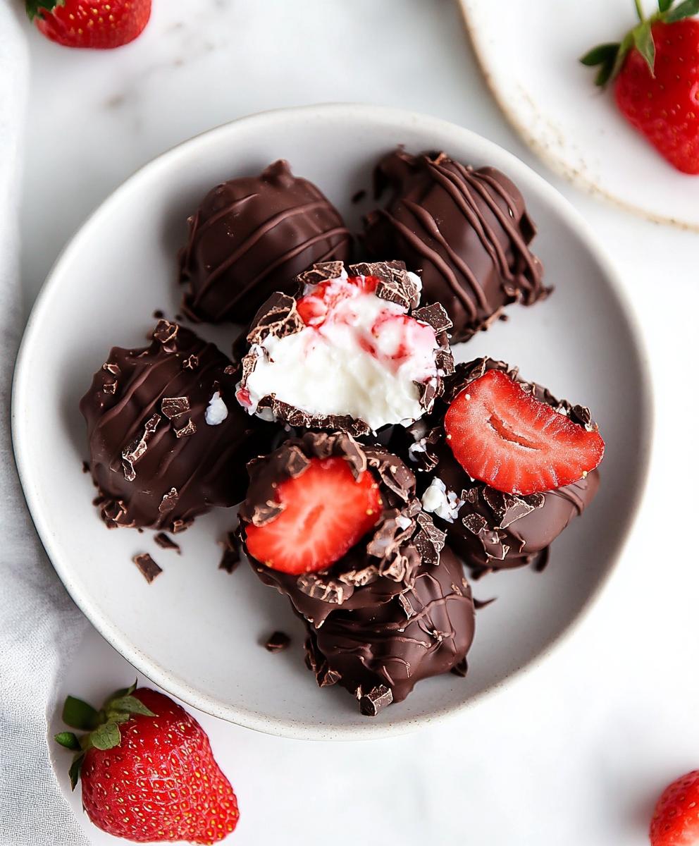 Chocolate Strawberry Yogurt Clusters Recipe