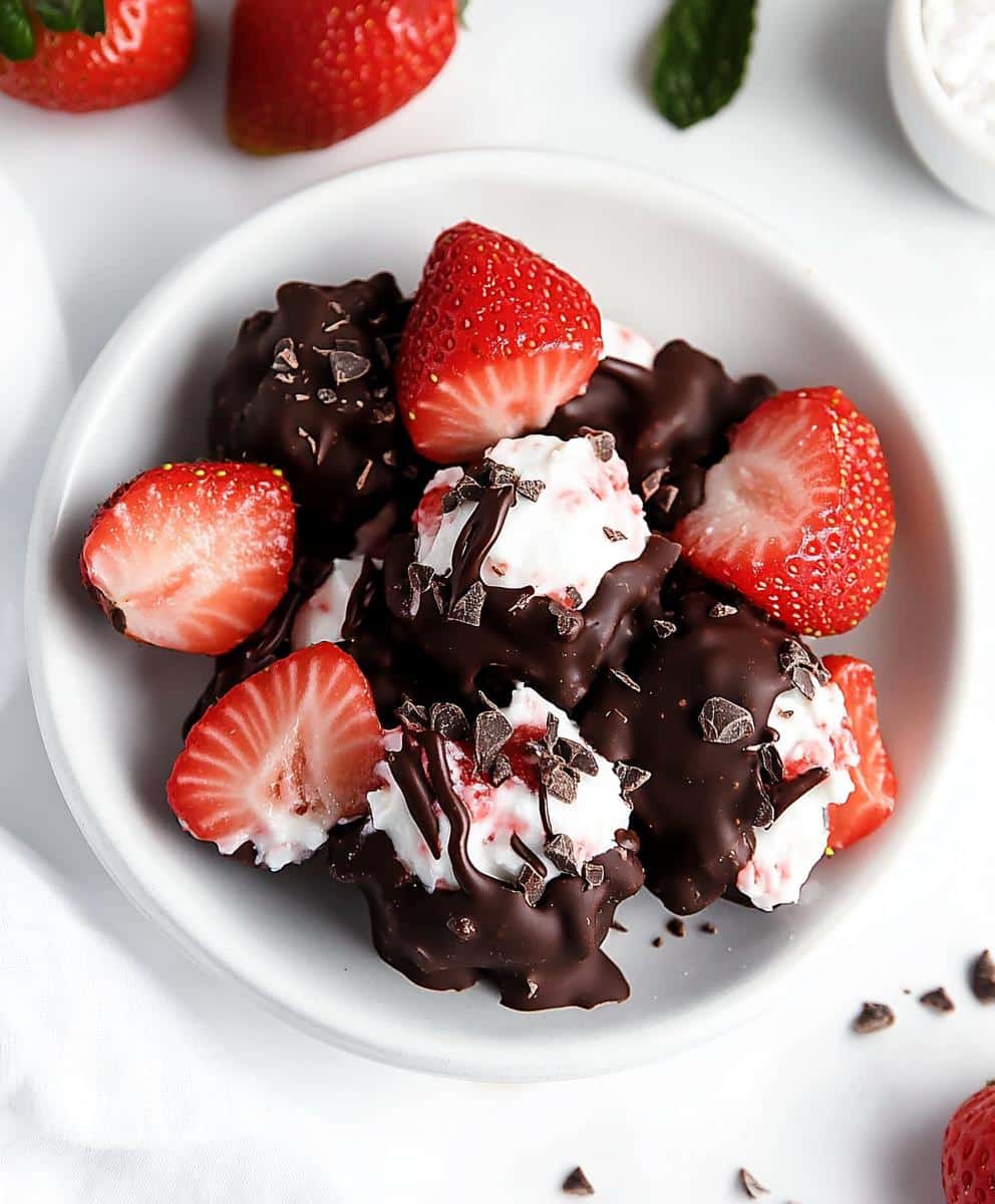 Chocolate Strawberry Yogurt Clusters Recipe