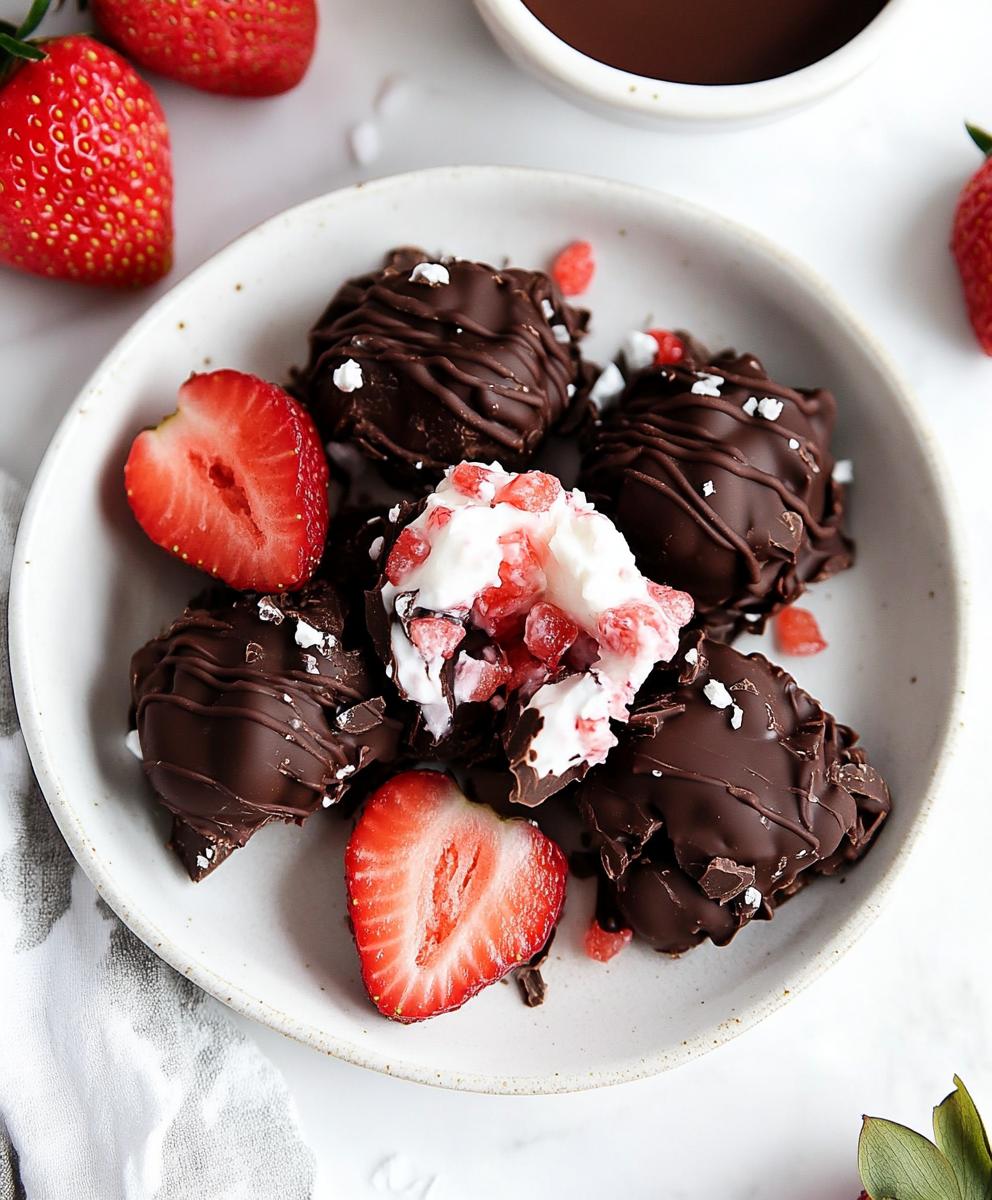 Chocolate Strawberry Yogurt Clusters Recipe