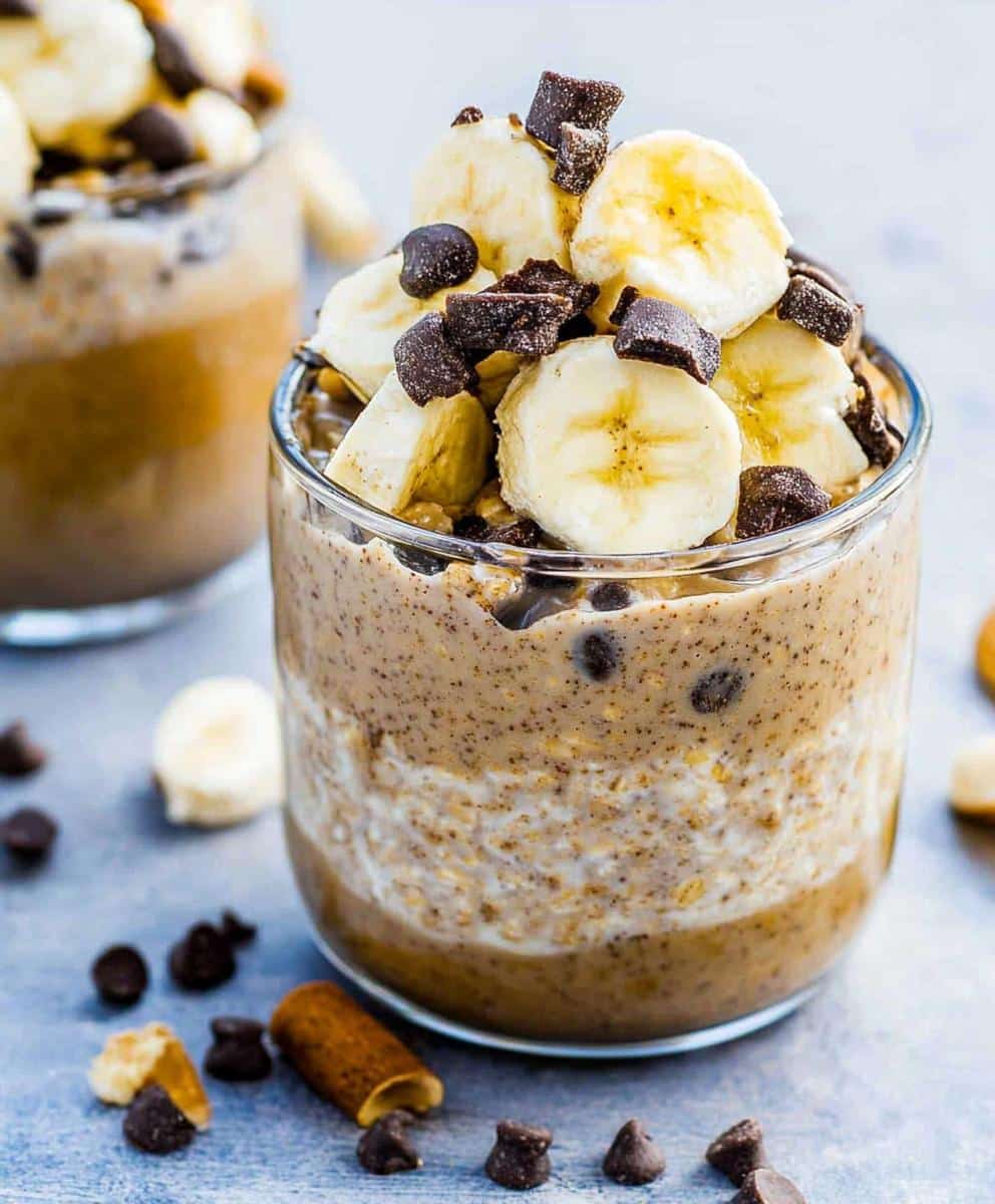 Chunky Monkey Overnight Oats Recipe