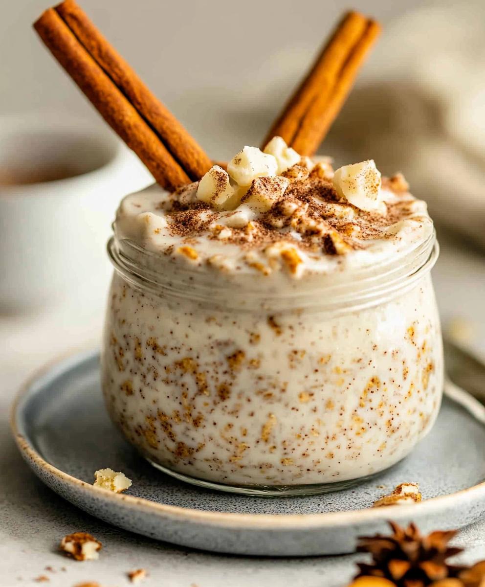 Cinnamon Roll Overnight Oats Recipe