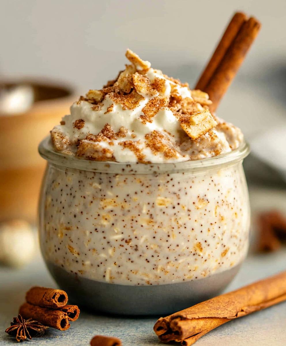 Cinnamon Roll Overnight Oats Recipe