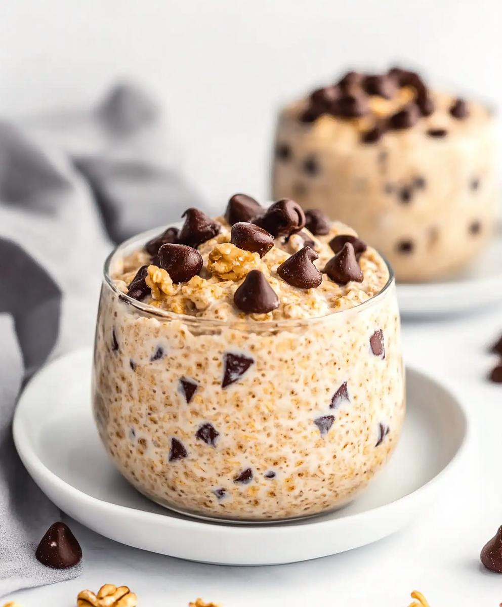Cookie Dough Overnight Oats Recipe