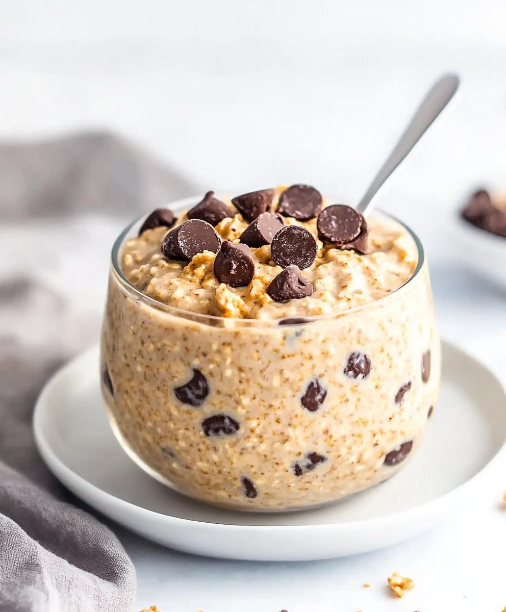 Cookie Dough Overnight Oats Recipe