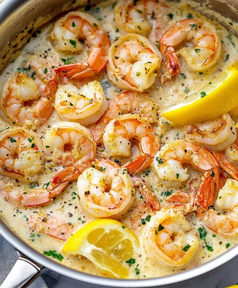 Creamy Garlic Shrimp Recipe