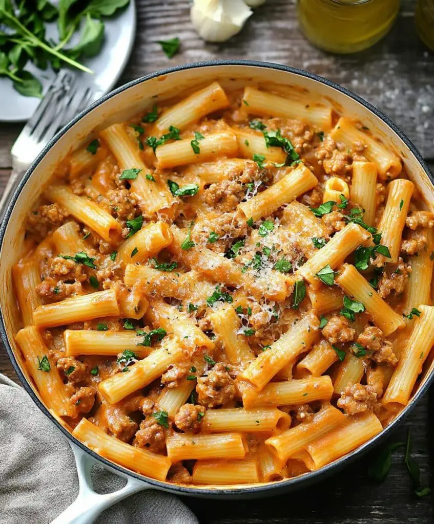 Creamy Sausage Rigatoni Recipe