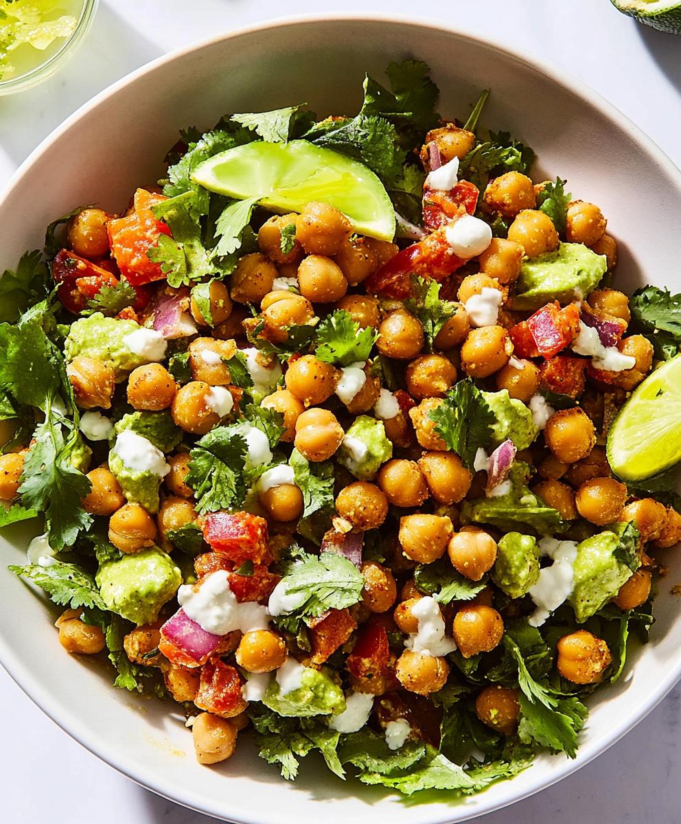 Crispy Chili-lime Chickpea Salad Recipe