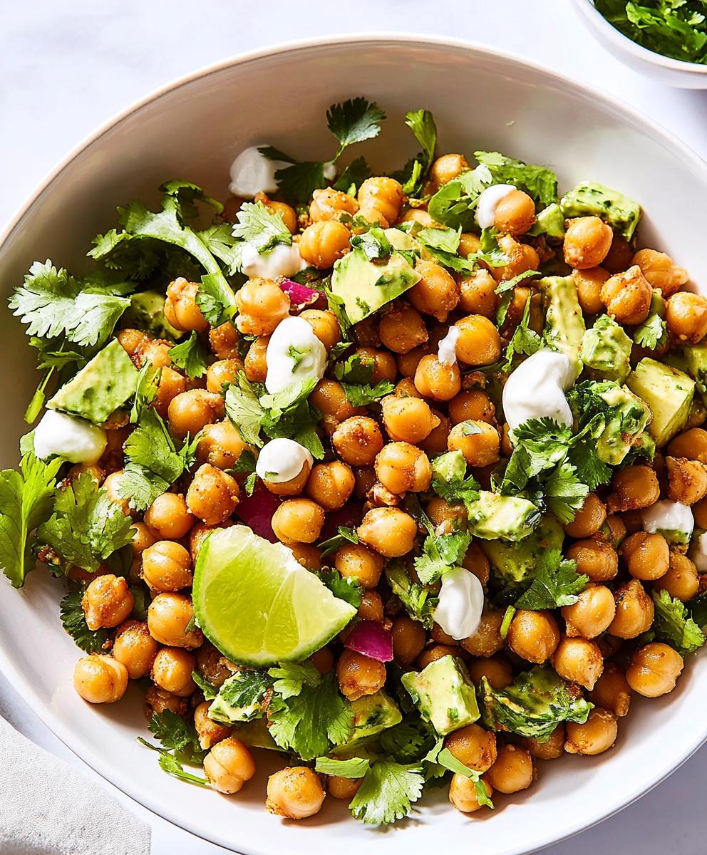 Crispy Chili-lime Chickpea Salad Recipe