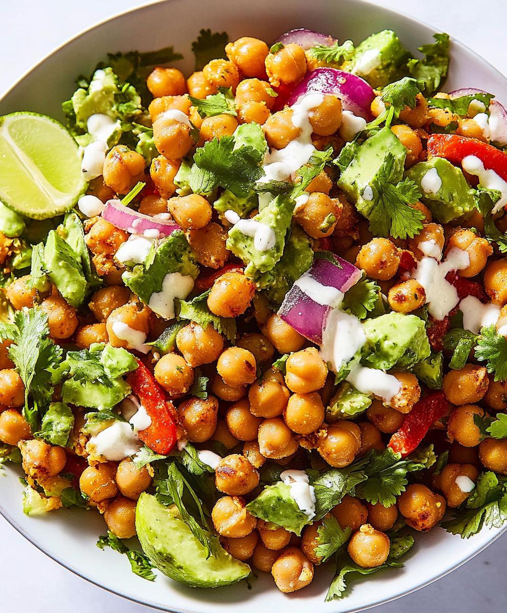 Crispy Chili-lime Chickpea Salad Recipe