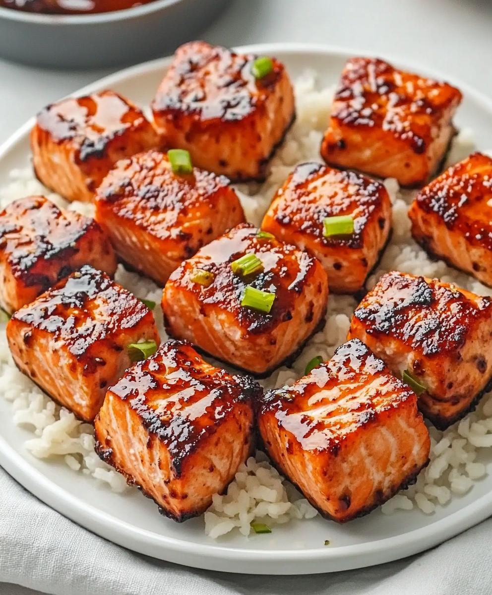 Crispy Honey Garlic Salmon Bites Recipe