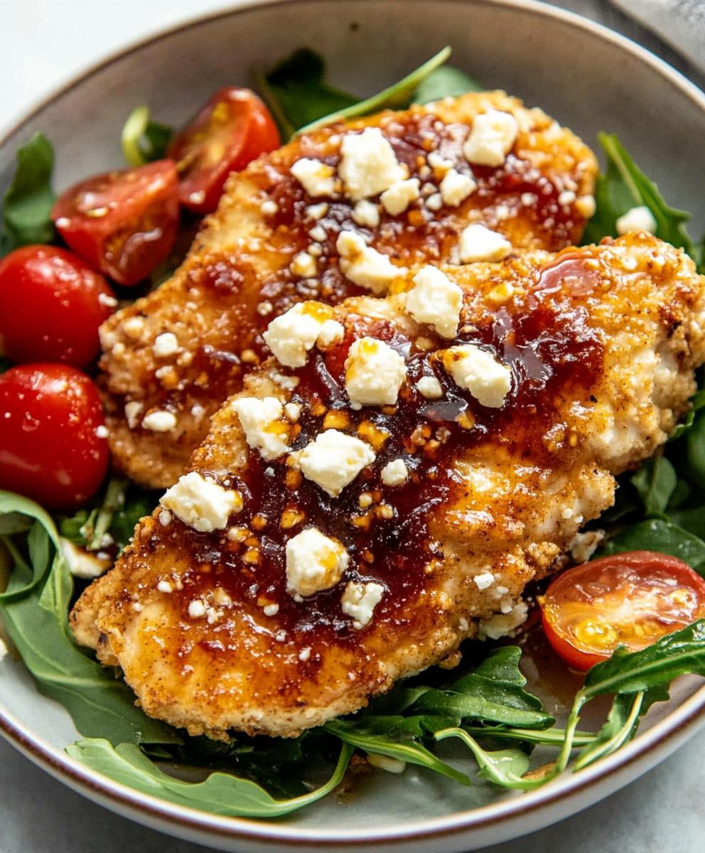 Crispy Hot Honey Feta Chicken Recipe
