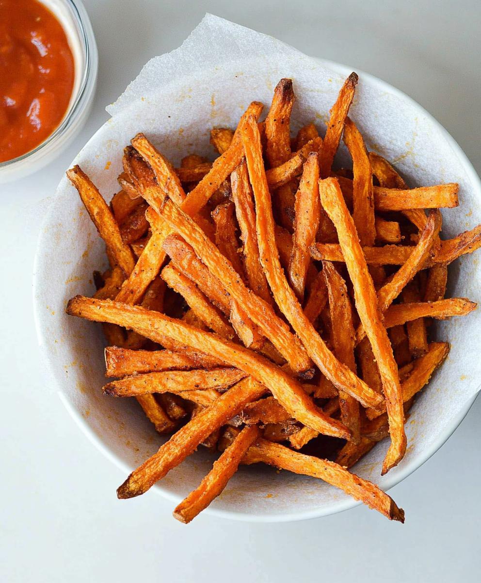 Crispy Oven Baked Sweet Potato Fries Recipe