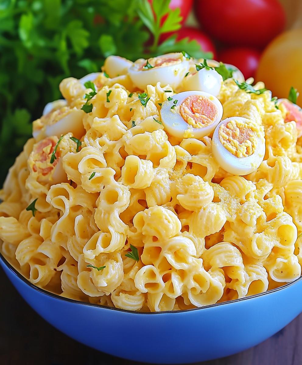 Deviled Egg Pasta Salad Recipe