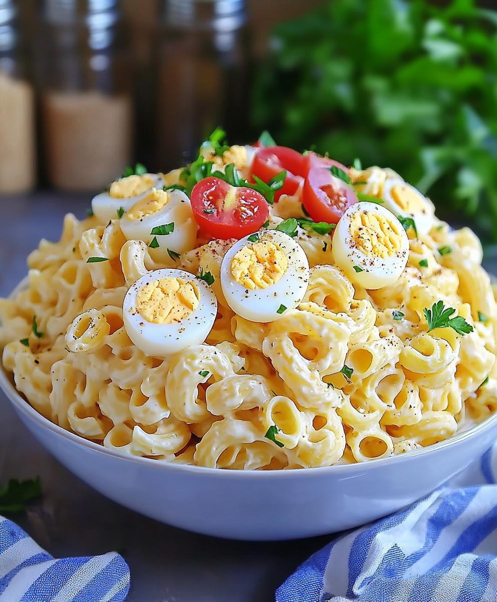 Deviled Egg Pasta Salad Recipe