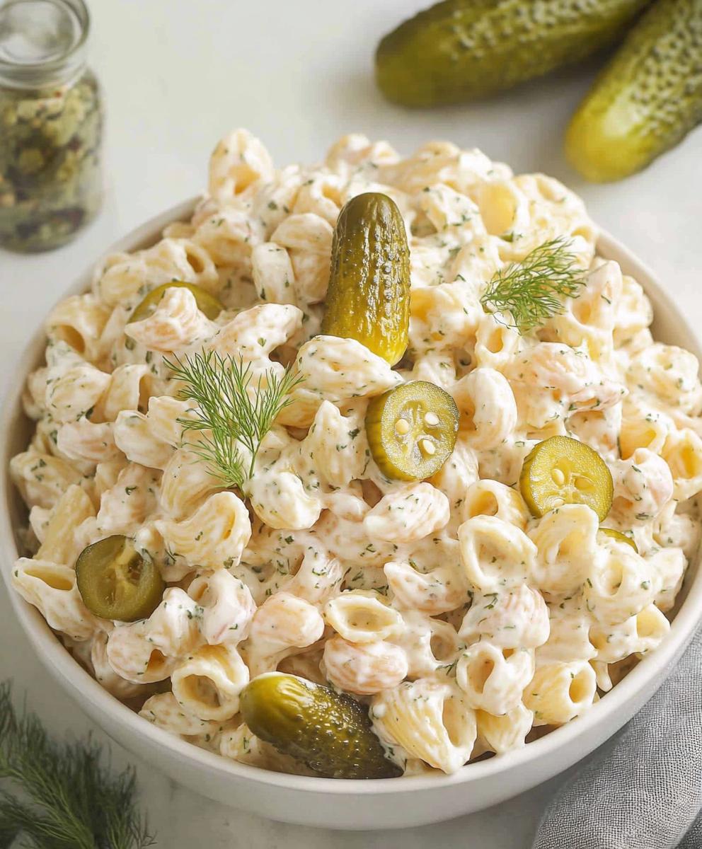 Dill Pickle Pasta Salad Recipe