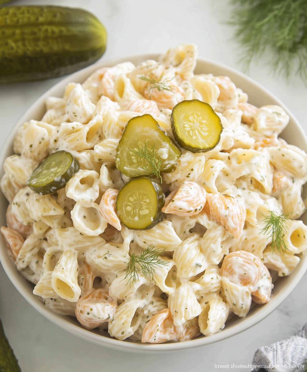 Dill Pickle Pasta Salad Recipe