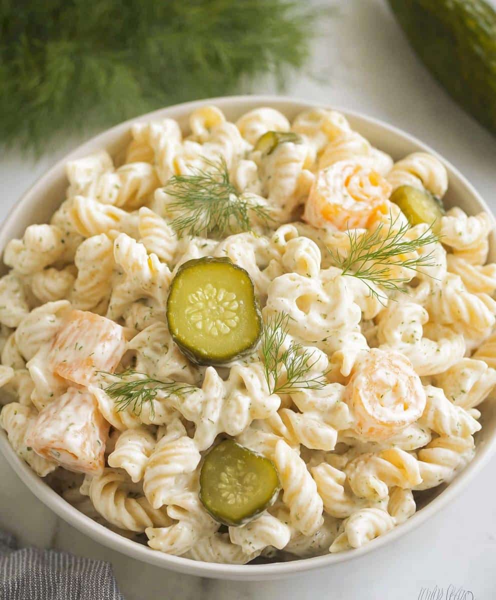 Dill Pickle Pasta Salad Recipe