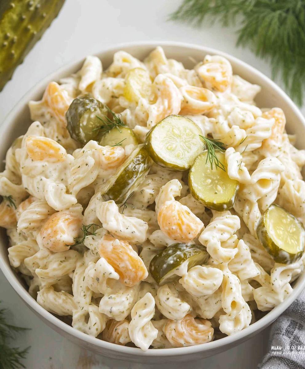 Dill Pickle Pasta Salad Recipe