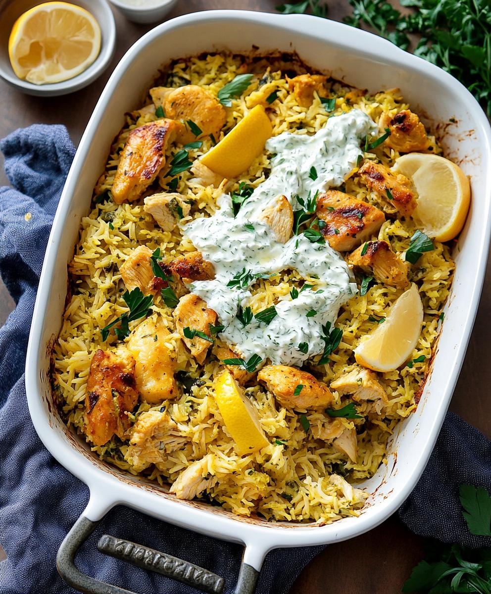 Dump-and-bake Chicken Tzatziki Casserole Recipe