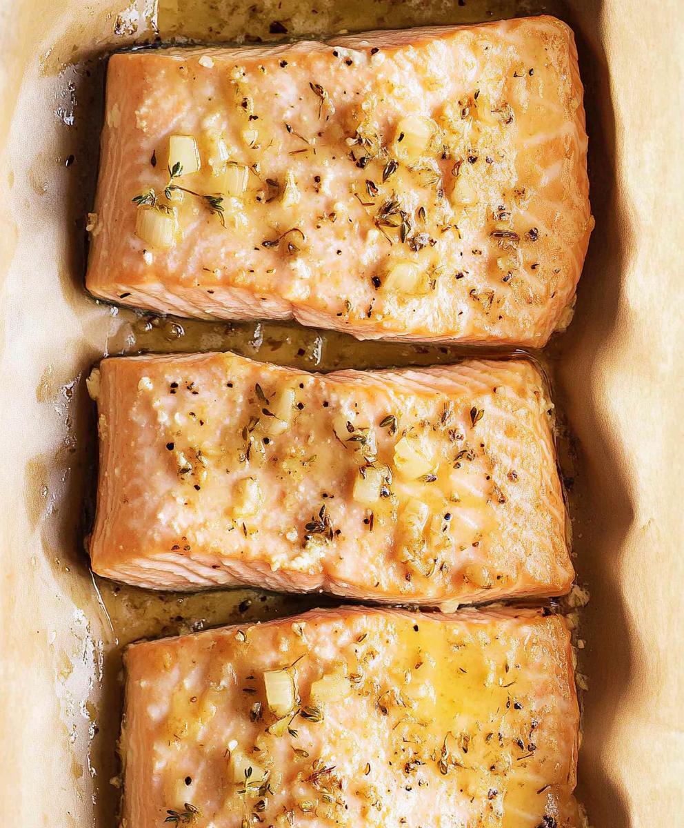 Garlic Butter Baked Salmon Recipe