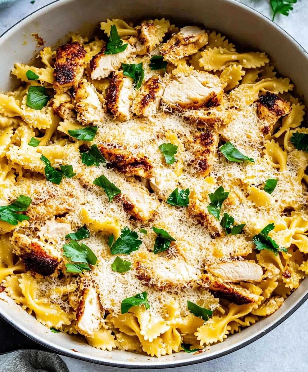Garlic Parmesan Chicken Pasta Bake Recipe