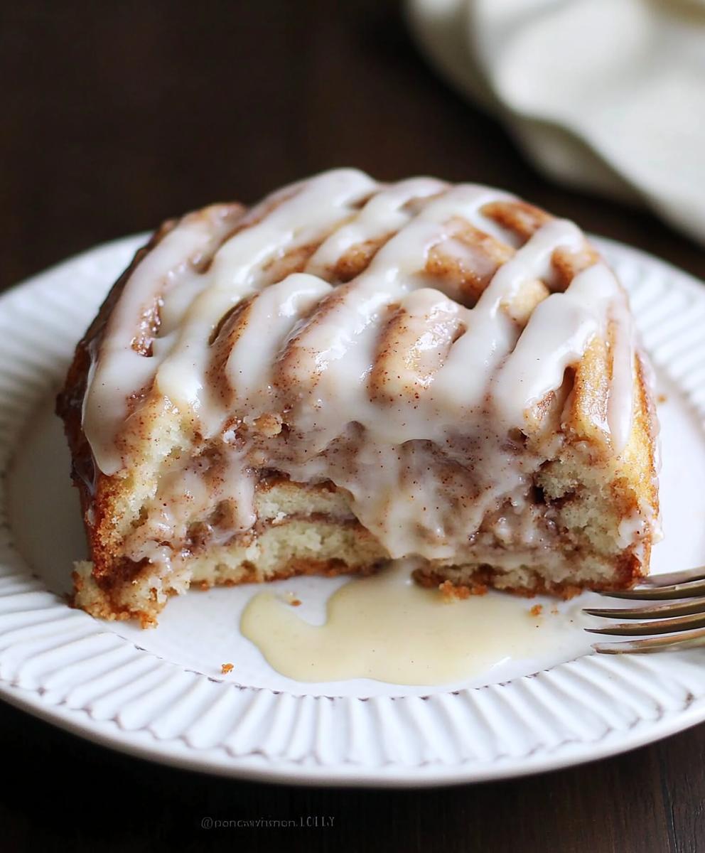 Gooey Cinnamon Roll Cake Recipe