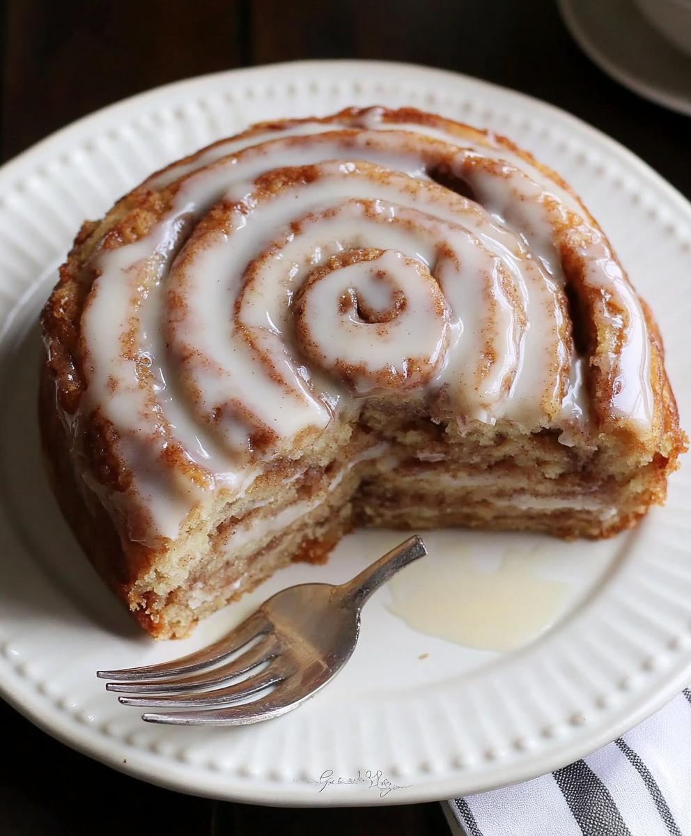 Gooey Cinnamon Roll Cake Recipe
