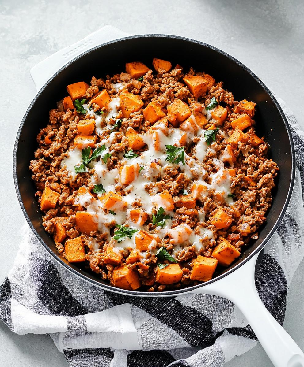 Ground Turkey Sweet Potato Skillet Recipe