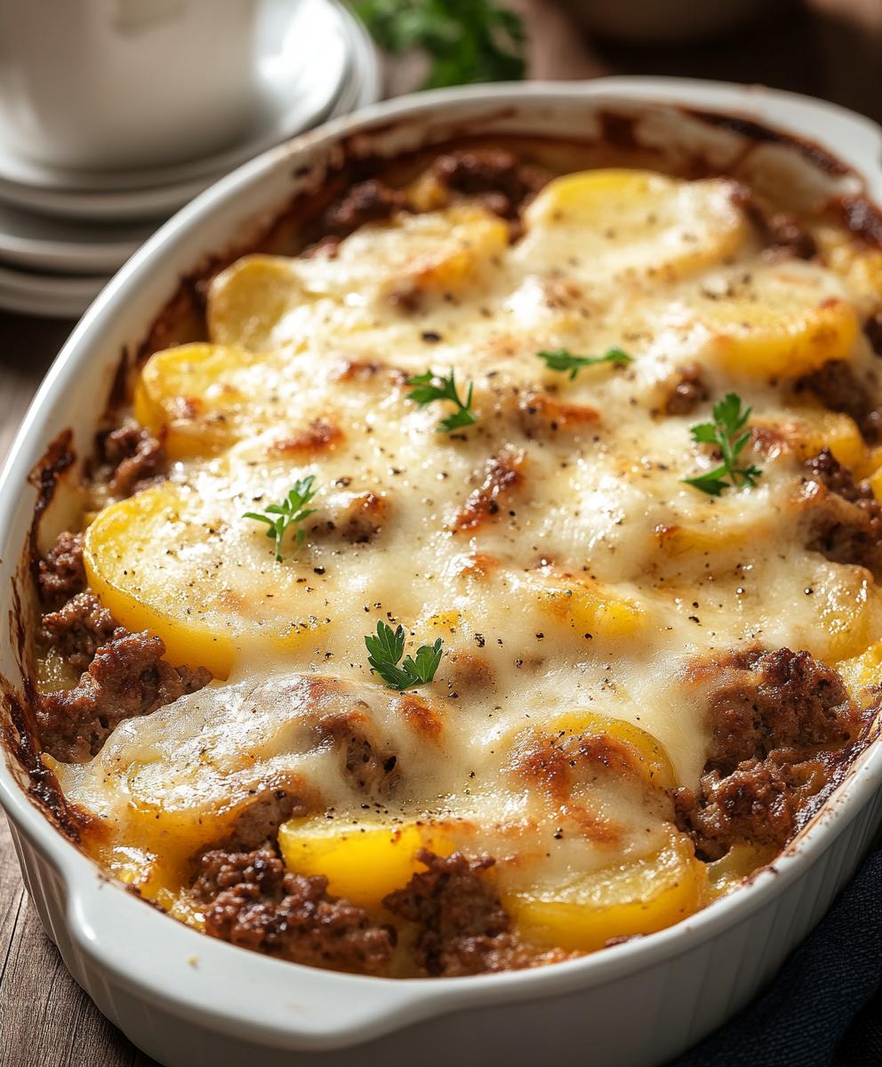 Hamburger Potato Casserole Recipe