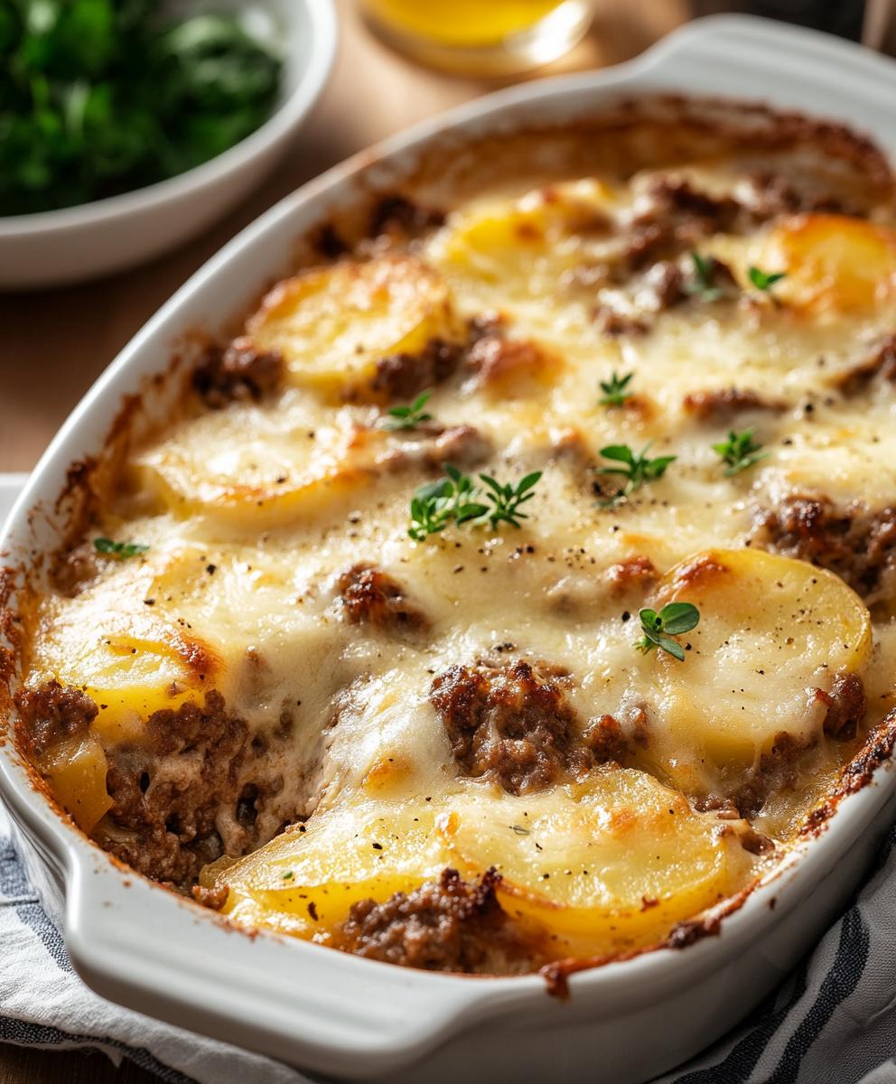 Hamburger Potato Casserole Recipe