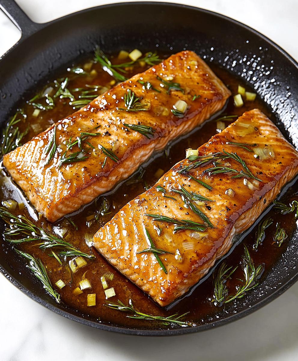 Honey-garlic Glazed Salmon Recipe