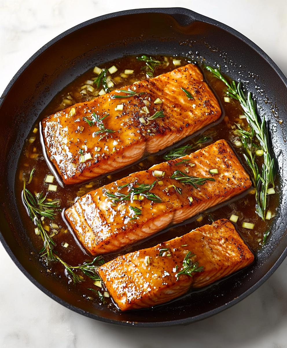 Honey-garlic Glazed Salmon Recipe