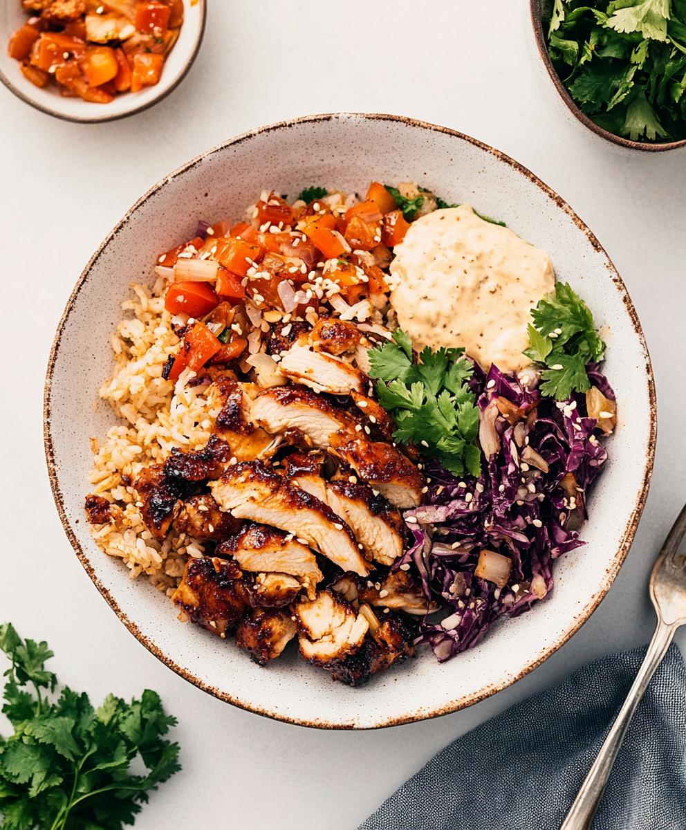 Hot Honey Chicken Bowls Recipe